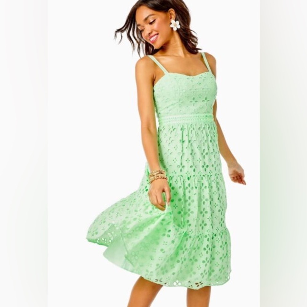 NWT Lilly Pulitzer Majorie Eyelet dress size 14